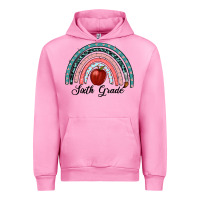 Fuchsia Pink sixth grade rainbow Urban Hoodie - RanaPortraitStore