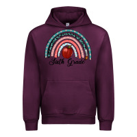 Mauve Wine sixth grade rainbow Urban Hoodie - RanaPortraitStore