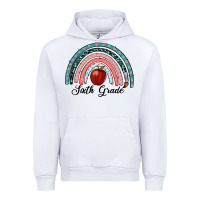 White sixth grade rainbow Urban Hoodie - RanaPortraitStore