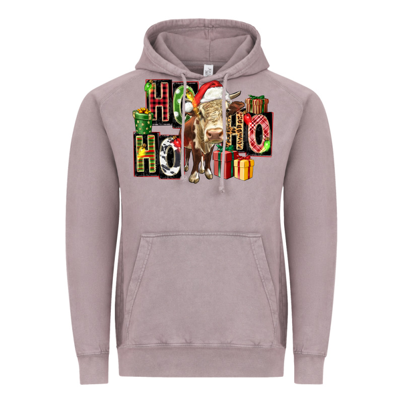 Ho Ho Ho Heifer Vintage Hoodie by FaDigitalArtStudio | Teevron