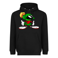 Black marvin Heavyweight Hoodie - DesigneFamous