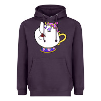 Plum mrs potts Heavyweight Hoodie - DesigneFamous