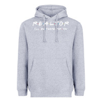 Heather Grey realtor Heavyweight Hoodie - DesigneFamous