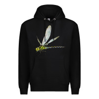 Black Blue And Yellow Dragonfly Premium Hoodie - LillyAllenDesigns