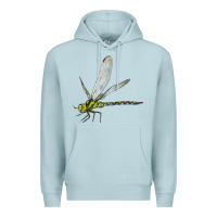 Blue Mist Blue And Yellow Dragonfly Premium Hoodie - LillyAllenDesigns