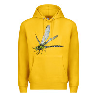 Lemon Blue And Yellow Dragonfly Premium Hoodie - LillyAllenDesigns