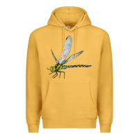 Mustard Blue And Yellow Dragonfly Premium Hoodie - LillyAllenDesigns