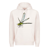 Pale Pink Blue And Yellow Dragonfly Premium Hoodie - LillyAllenDesigns