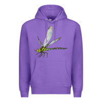 Purple Blue And Yellow Dragonfly Premium Hoodie - LillyAllenDesigns