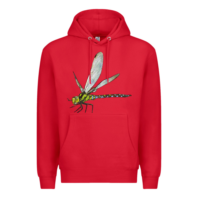 Blue And Yellow Dragonfly Premium Hoodie by LillyAllenDesigns | Teevron