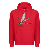 Red Blue And Yellow Dragonfly Premium Hoodie - LillyAllenDesigns