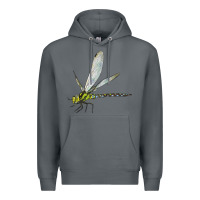 Rock Blue And Yellow Dragonfly Premium Hoodie - LillyAllenDesigns