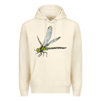 Sandshell Blue And Yellow Dragonfly Premium Hoodie - LillyAllenDesigns