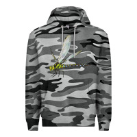 Slate Camo Blue And Yellow Dragonfly Premium Hoodie - LillyAllenDesigns