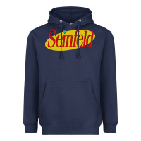 Navy seinfeld Heavyweight Hoodie - DesigneFamous