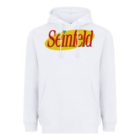 White seinfeld Heavyweight Hoodie - DesigneFamous