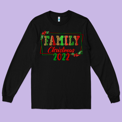Family Christmas 2022 Long Sleeve Tee Designed By Fadigitalartstudio