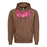 Chestnut in october we wear pink pumpkins Zipper Hoodie - AdoDesignShop