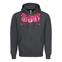 Smoke in october we wear pink pumpkins Zipper Hoodie - AdoDesignShop