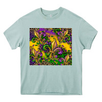 Mardi Gras Fleur De Lis Heavy Core Tee | Teevron