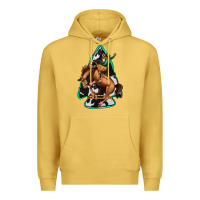 Antique Gold bucking bronco arrowhead Premium Hoodie - Jasminsmagicworld