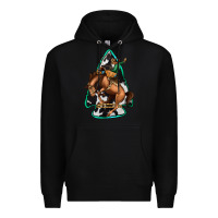 Black bucking bronco arrowhead Premium Hoodie - Jasminsmagicworld