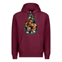 Burgundy bucking bronco arrowhead Premium Hoodie - Jasminsmagicworld