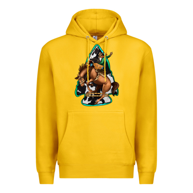 Bucking Bronco Arrowhead Premium Hoodie by Jasminsmagicworld | Teevron