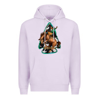 Lilac bucking bronco arrowhead Premium Hoodie - Jasminsmagicworld