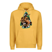 Mustard bucking bronco arrowhead Premium Hoodie - Jasminsmagicworld