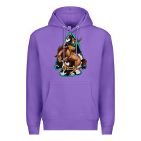 Purple bucking bronco arrowhead Premium Hoodie - Jasminsmagicworld