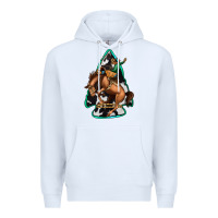 White bucking bronco arrowhead Premium Hoodie - Jasminsmagicworld