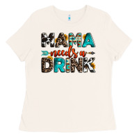 Bone mama needs a drink Ladies Tee - OliviaCreatesArt