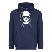 Navy frankenstein Heavyweight Hoodie - DesigneFamous
