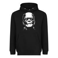 Black frankenstein Heavyweight Hoodie - DesigneFamous