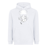 White frankenstein Heavyweight Hoodie - DesigneFamous