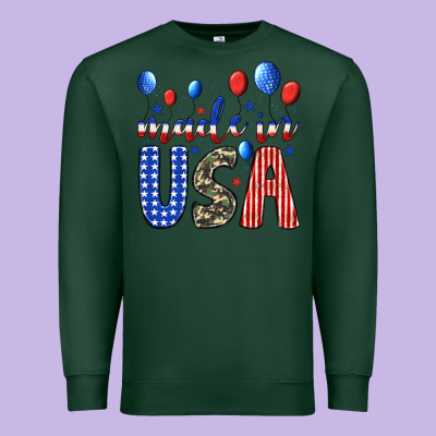Made In Usa Premium Sweatshirt Designed By Jahusdesignshop