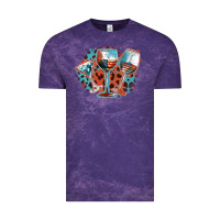 Cloud Purple American wines Vintage Tee - FaDigitalArtStudio