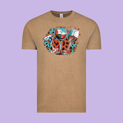 American Wines Vintage Tee Designed By Fadigitalartstudio