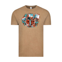 Vintage Coffee American wines Vintage Tee - FaDigitalArtStudio