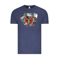 Vintage Denim American wines Vintage Tee - FaDigitalArtStudio