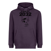 Plum funny graduation class of 2032 Heavyweight Hoodie - DesigneFamous