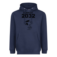Navy funny graduation class of 2032 Heavyweight Hoodie - DesigneFamous