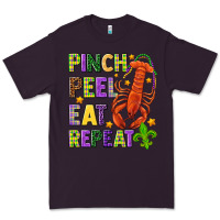 Plum Pinch peel eat repeat crawfish Premium Tee - HowdyJamesFarm