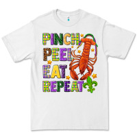 White Pinch peel eat repeat crawfish Premium Tee - HowdyJamesFarm