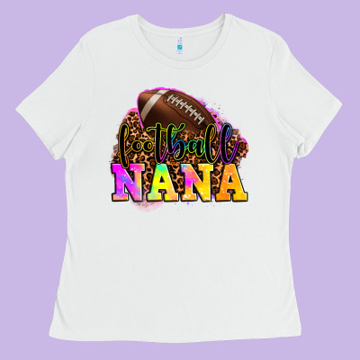 Football Nana Ladies Tee Designed By Oliviacreatesart