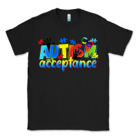 Black Autism acceptance Classic Tee - CowGirlArtShop