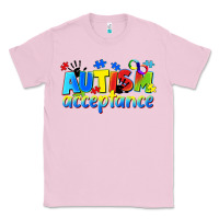 Bubblegum Pink Autism acceptance Classic Tee - CowGirlArtShop