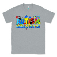 Heather Grey Autism acceptance Classic Tee - CowGirlArtShop