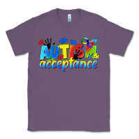 Lavender Autism acceptance Classic Tee - CowGirlArtShop
